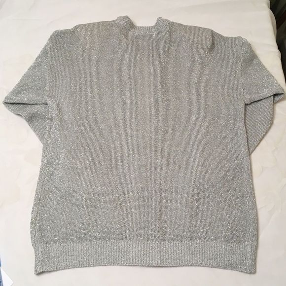 Western Connection Silver Lame Sweater Jacket - Picture 7 of 8